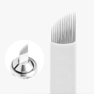 Agujas Microblading 14 Nano puntas biseladas - 10 unidades