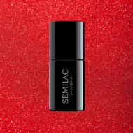 346 - Vernis semipermanent Semilac Chic Red Glitter