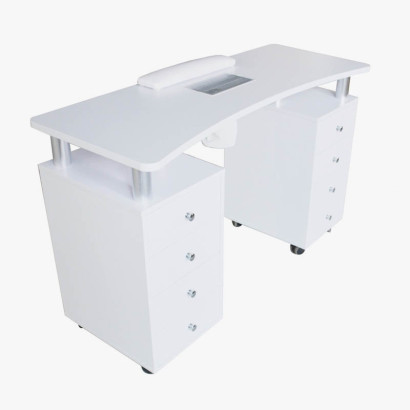 Table de manucure blanche - Distal