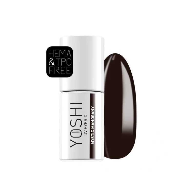UV VARNISH 137 – MYSTIC MAHOGANY - Esmalte híbrido UV/LED, tono caoba místico intenso, colección Free Spirit