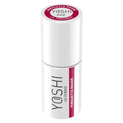 UV VARNISH 242 – PIROUETTE ROUGE - Esmalte híbrido UV/LED, rojo dinámico intenso, colección La Première