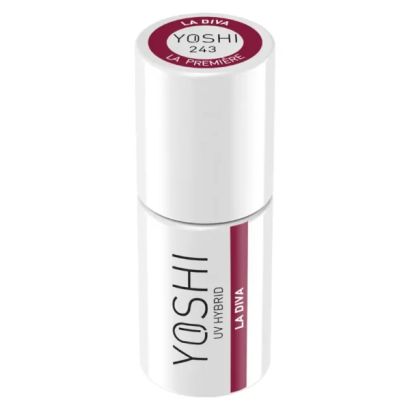 UV VARNISH 243 – LA DIVA - Esmalte híbrido UV/LED, burdeos-rosa rico, colección La Première