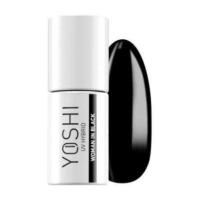 UV VARNISH 605 – WOMAN IN BLACK - Vernis hybride UV/LED, noir profond classique, collection Essence