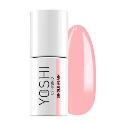 UV VARNISH 818 – SINGLE AGAIN - Esmalte híbrido UV/LED, rosa pastel despreocupado, colección Divorce