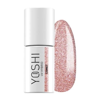 UV Hybrid Comet 6 ml – 413 – Esmalte híbrido dorado rosado con brillo