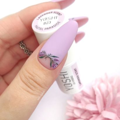 UV LED Lavander Scent 6 ml – 823 – Esmalte híbrido violeta pastel con aroma a lavanda