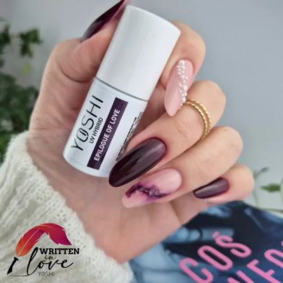 UV VARNISH 168 – EPILOGUE OF LOVE - Vernis hybride UV/LED, teinte bordeaux profond, collection Written in Love