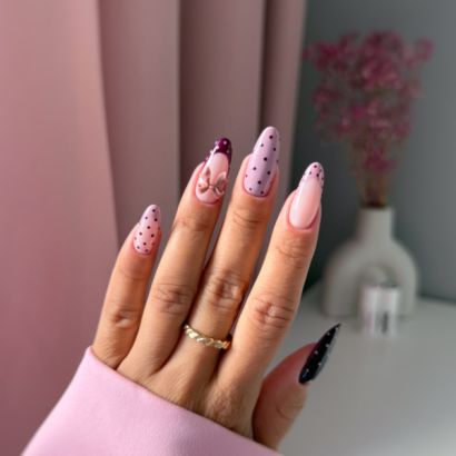 UV VARNISH 244 – SOUS LA POUDRE - Vernis hybride UV/LED, violet lilas délicat, collection La Première