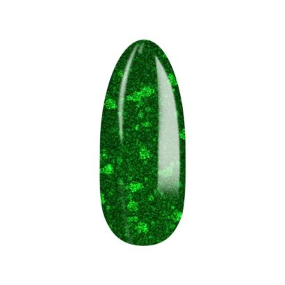 UV VARNISH 627 – MISTLETOE MAGIC - Vernis hybride UV/LED, vert vif scintillant, collection Holly Holiday