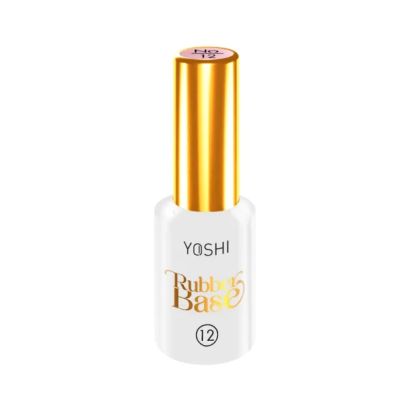 Rubber Base UV No12 10 ml – Base de caucho rosa pastel con brillo