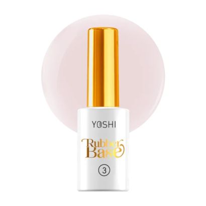 Rubber Base UV No3 10 ml – Base de caucho nude equilibrado (beige-rosa)