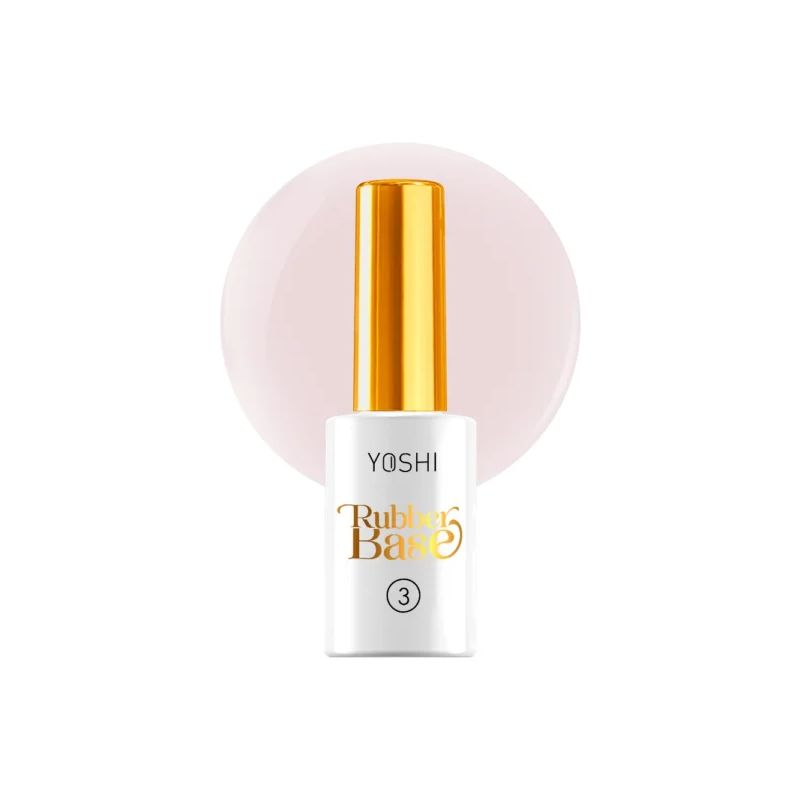 Rubber Base UV No3 10 ml – Base caoutchouc nude équilibré (beige-rose)