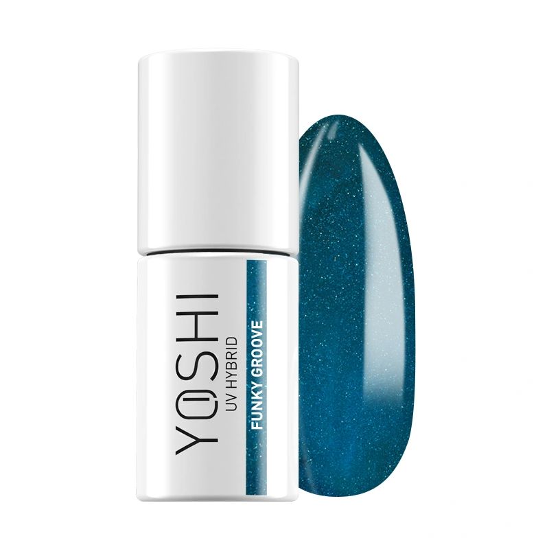 UV LED Funky Groove 6 ml – 018 – Esmalte híbrido azul neón efecto flash
