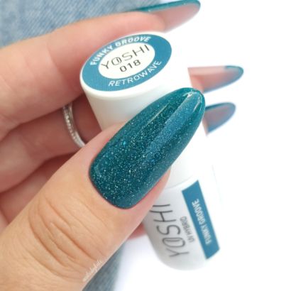 UV LED Funky Groove 6 ml – 018 – Esmalte híbrido azul neón efecto flash