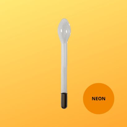 Électrode Spatule en Verre – Gaz Néon Orange – Zones Planes