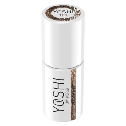 UV Hybrid Dragon Dust 6 ml – 109 – Esmalte híbrido dorado con purpurina