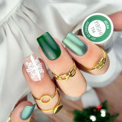 UV LED Jelka 6 ml – 156 – Vernis hybride vert foncé