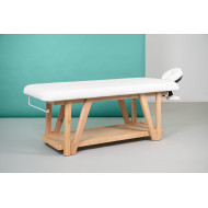 Table de massage en bois couleur beige