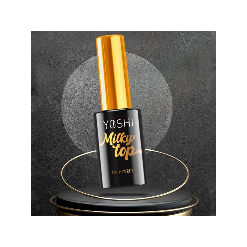 Milky Top UV/LED 10 ml – Top coat semi-transparent effet lait pour manucure hybride