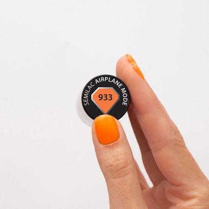 933 Airplane Mode 7ml - Esmalte semipermanente naranja neón