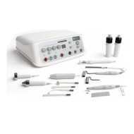 UTECH 6 IN 1 – Equipo facial multifunción (AF, ultrasonidos, galvánica, succión/pulverización, antimanchas)