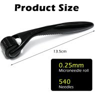 Derma Roller - 540 micro-aiguilles en titane (0,25 / 0,5 mm)