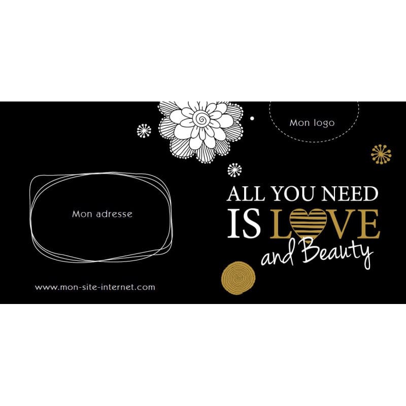 Bon cadeau - All you need is love and beauty OR