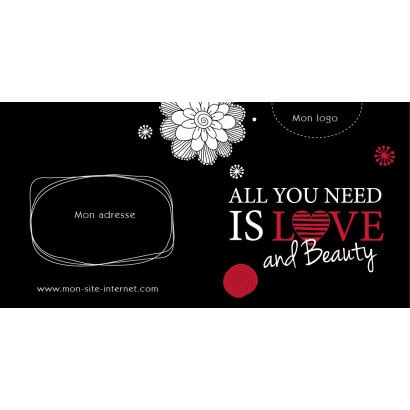 Bon cadeau - All you need is love and beauty LOVE