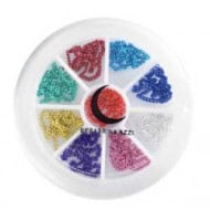 Roue de décoration ongles — Chaînes (≈ 160 pièces)