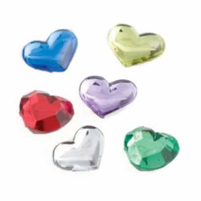 Rueda de decoración Brillantes de Corazón 160 aprox.