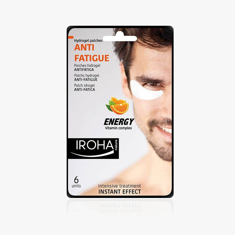 HOMME IROHA-Patches Yeux Anti fatigue-Complexe Vitaminique-23ml (6 patches)-P-IN/06