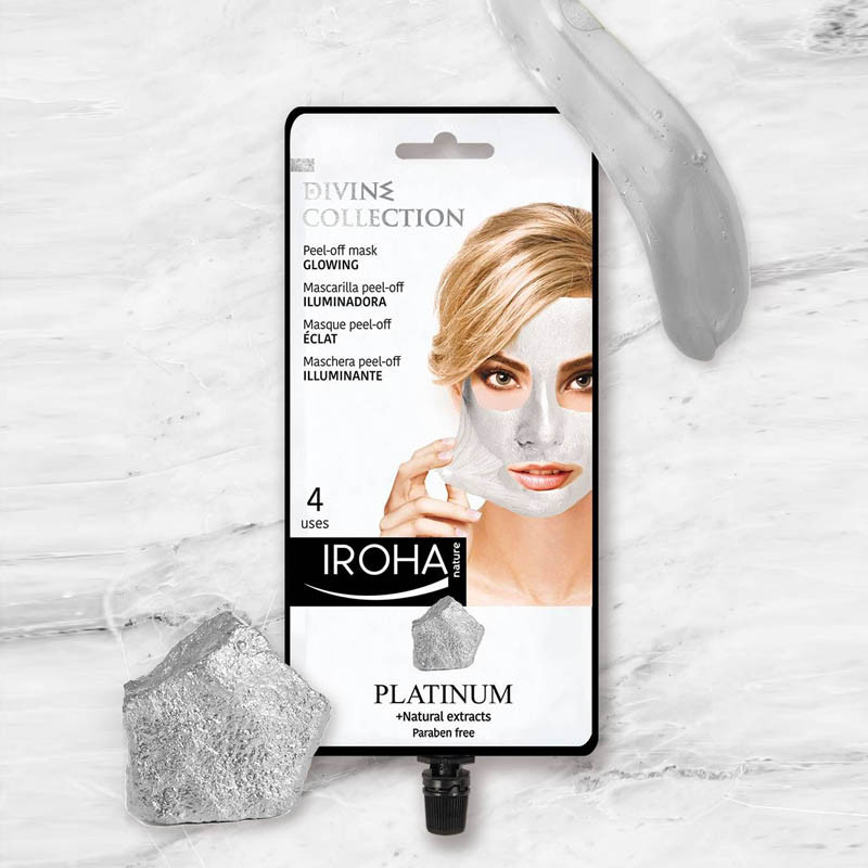 IROHA PLATINUM Masque crème éclairant Peel- Off