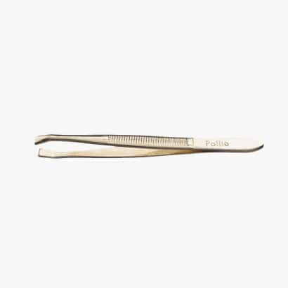 Pince à épiler 8cm dorée