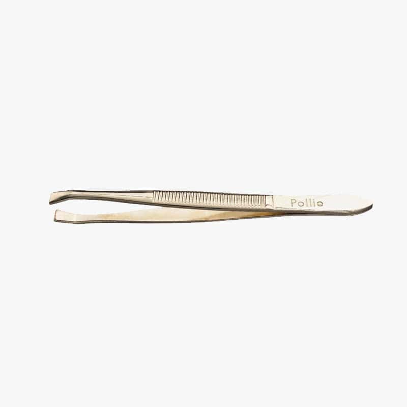 Pince à épiler 8cm dorée