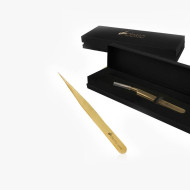 Pinza Gold Master recta para pestañas (12cm)