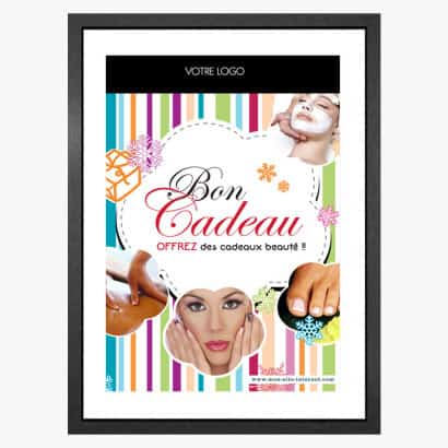 PLV affiche Bon Cadeau