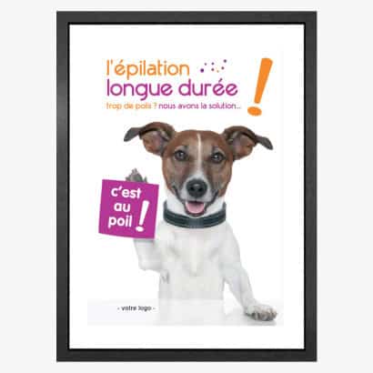 AFFICHE 60X80 EPILATION AU POIL