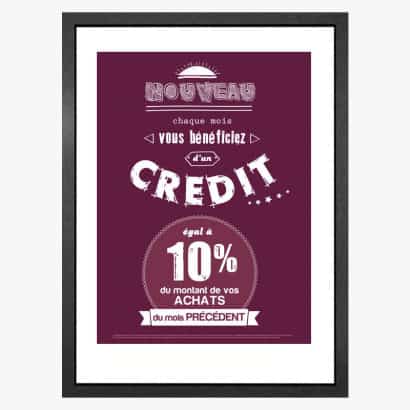 AFFICHE CREDIT ABONNES GRATUITE