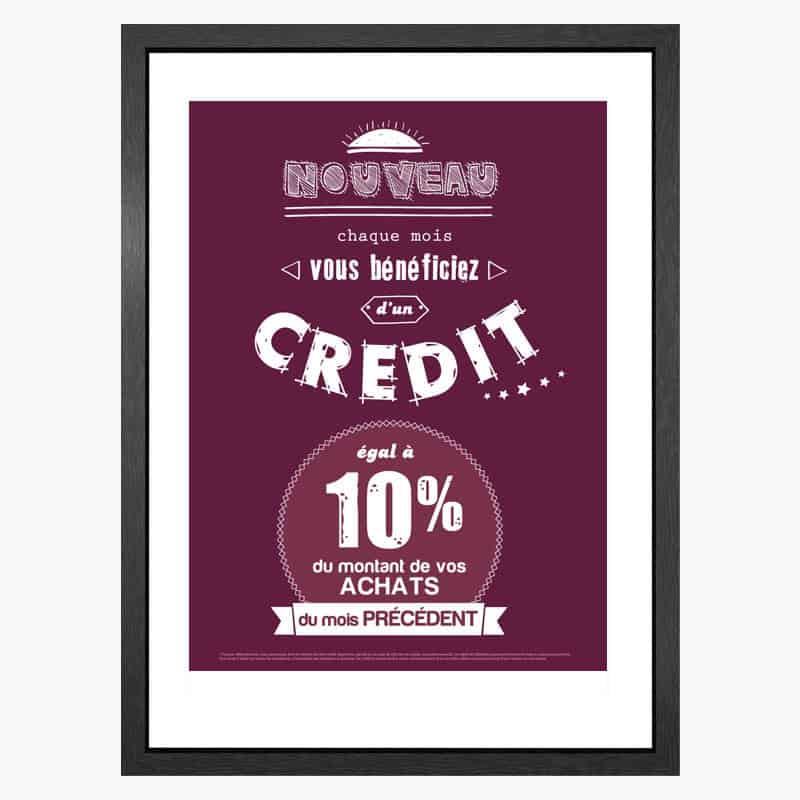 AFFICHE CREDIT ABONNES GRATUITE