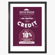 PLV Credito Abonados - vintage - Gratuito