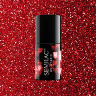 318- Esmalte semipermanente  Burgundy Red Glitter