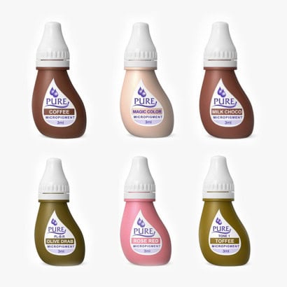 Pack  de 6 Pigmentos homologados para areolas