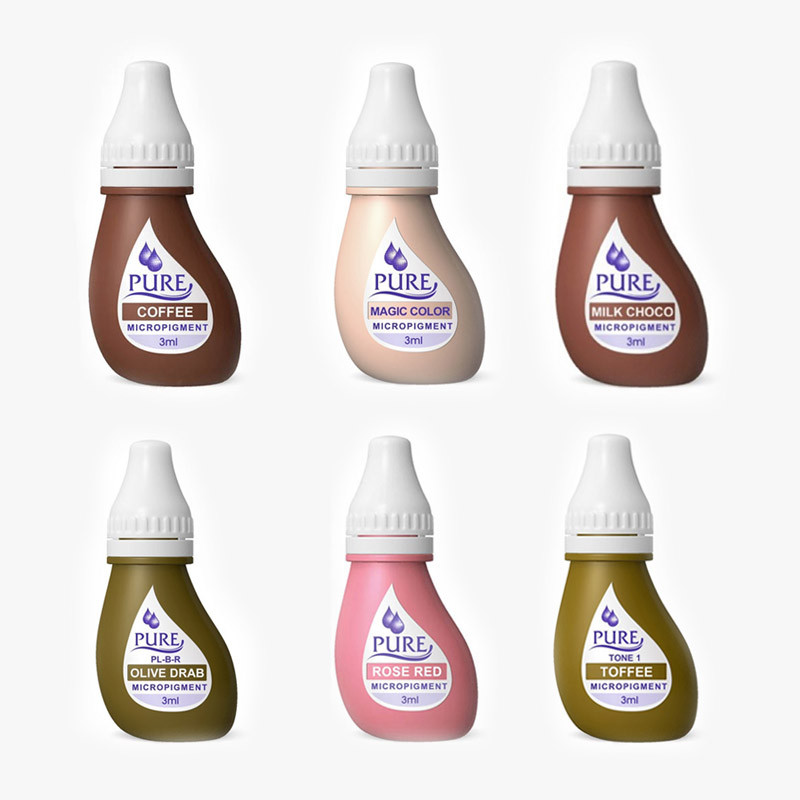 Pack  de 6 Pigmentos homologados para areolas