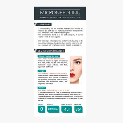Flyer Microneedling