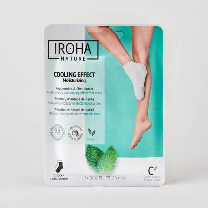 IROHA Chaussettes -Traitement pieds/ongles - Menthe